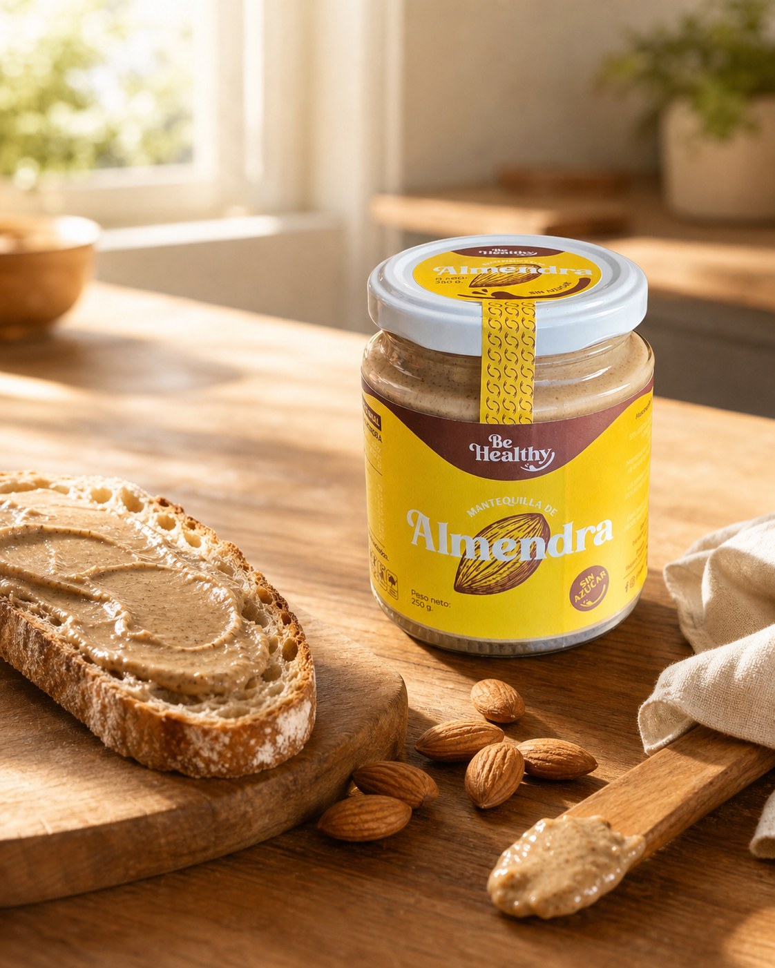 Mantequilla de Almendra Be Healthy · Bienestar Veliroz
