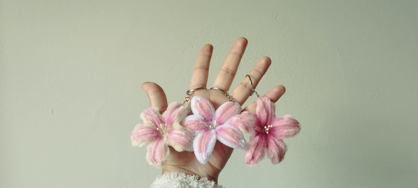 Llavero Lirio Rosado